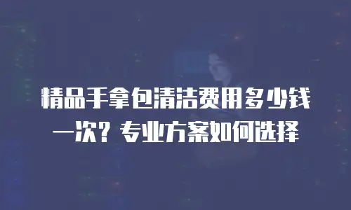 精品手拿包清洁费用多少钱一次？专业方案如何选择