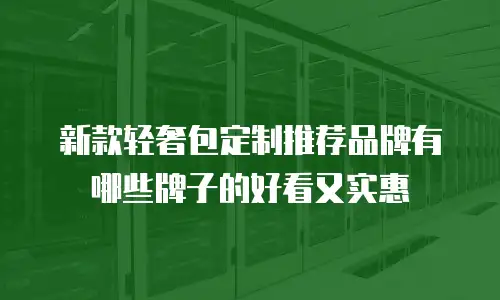 新款轻奢包定制推荐品牌有哪些牌子的好看又实惠