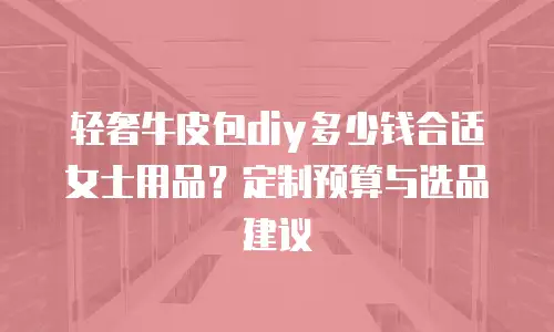 轻奢牛皮包diy多少钱合适女士用品？定制预算与选品建议