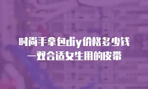 时尚手拿包diy价格多少钱一双合适女生用的皮带