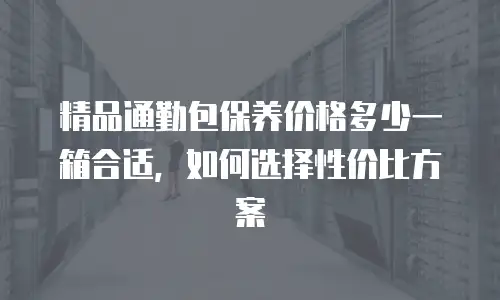 精品通勤包保养价格多少一箱合适，如何选择性价比方案
