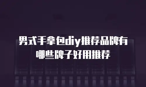 男式手拿包diy推荐品牌有哪些牌子好用推荐
