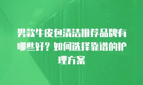 男款牛皮包清洁推荐品牌有哪些好？如何选择靠谱的护理方案