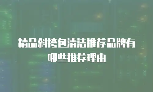 精品斜挎包清洁推荐品牌有哪些推荐理由