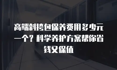 高端斜挎包保养费用多少元一个？科学养护方案帮你省钱又保值
