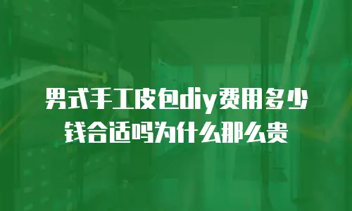男式手工皮包diy费用多少钱合适吗为什么那么贵