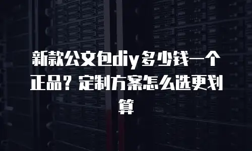 新款公文包diy多少钱一个正品？定制方案怎么选更划算