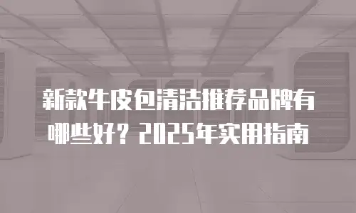 新款牛皮包清洁推荐品牌有哪些好？2025年实用指南