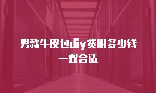 男款牛皮包diy费用多少钱一双合适