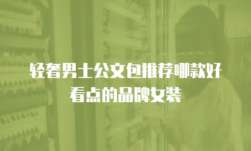 轻奢男士公文包推荐哪款好看点的品牌女装