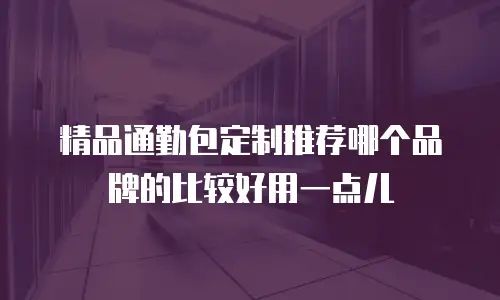 精品通勤包定制推荐哪个品牌的比较好用一点儿