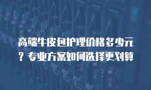 高端牛皮包护理价格多少元？专业方案如何选择更划算