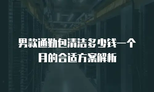 男款通勤包清洁多少钱一个月的合适方案解析