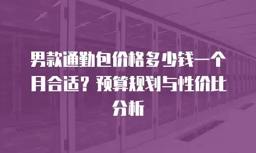 男款通勤包价格多少钱一个月合适？预算规划与性价比分析