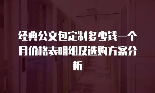 经典公文包定制多少钱一个月价格表明细及选购方案分析