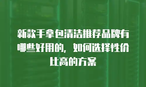 新款手拿包清洁推荐品牌有哪些好用的，如何选择性价比高的方案