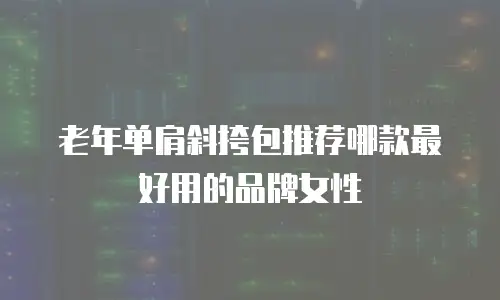 老年单肩斜挎包推荐哪款最好用的品牌女性