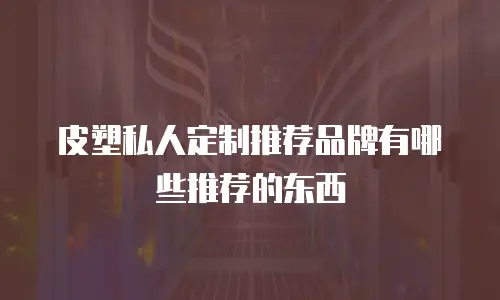 皮塑私人定制推荐品牌有哪些推荐的东西