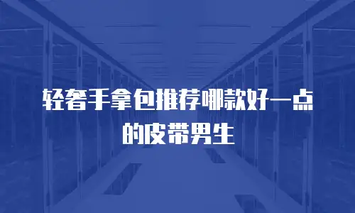 轻奢手拿包推荐哪款好一点的皮带男生
