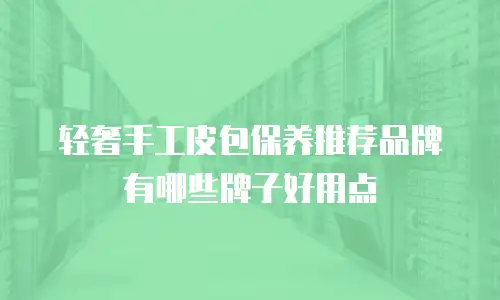 轻奢手工皮包保养推荐品牌有哪些牌子好用点