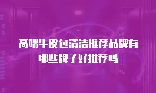 高端牛皮包清洁推荐品牌有哪些牌子好推荐吗