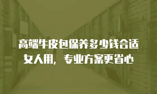 高端牛皮包保养多少钱合适女人用，专业方案更省心