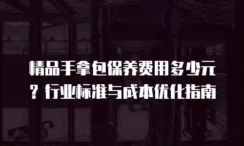 精品手拿包保养费用多少元？行业标准与成本优化指南