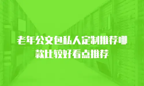 老年公文包私人定制推荐哪款比较好看点推荐