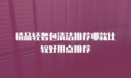 精品轻奢包清洁推荐哪款比较好用点推荐