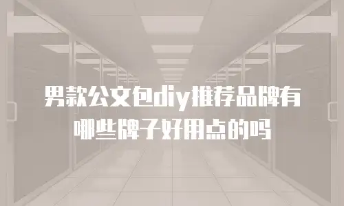 男款公文包diy推荐品牌有哪些牌子好用点的吗
