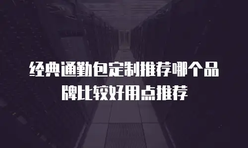 经典通勤包定制推荐哪个品牌比较好用点推荐