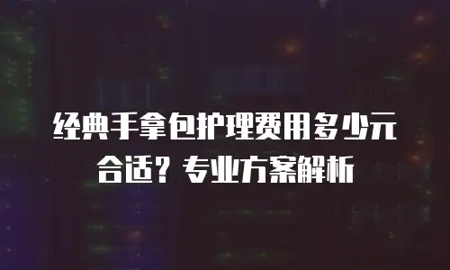 经典手拿包护理费用多少元合适？专业方案解析