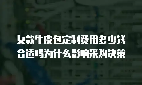 女款牛皮包定制费用多少钱合适吗为什么影响采购决策