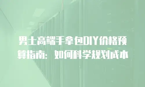 男士高端手拿包DIY价格预算指南：如何科学规划成本
