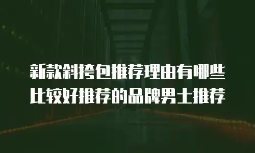 新款斜挎包推荐理由有哪些比较好推荐的品牌男士推荐