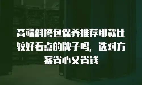高端斜挎包保养推荐哪款比较好看点的牌子吗，选对方案省心又省钱