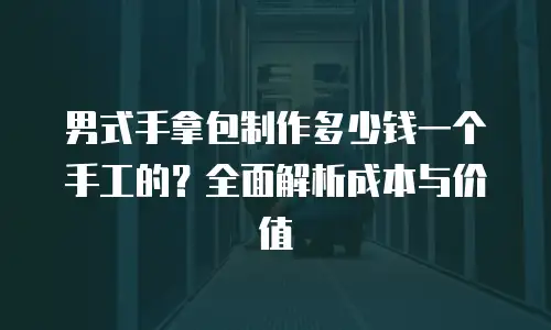 男式手拿包制作多少钱一个手工的？全面解析成本与价值