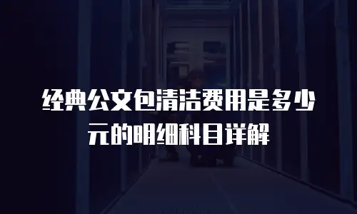经典公文包清洁费用是多少元的明细科目详解