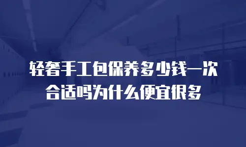 轻奢手工包保养多少钱一次合适吗为什么便宜很多