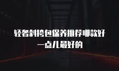轻奢斜挎包保养推荐哪款好一点儿最好的