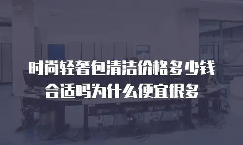 时尚轻奢包清洁价格多少钱合适吗为什么便宜很多