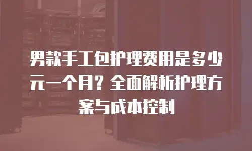 男款手工包护理费用是多少元一个月？全面解析护理方案与成本控制