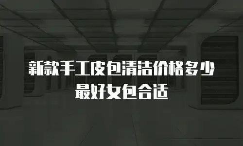 新款手工皮包清洁价格多少最好女包合适
