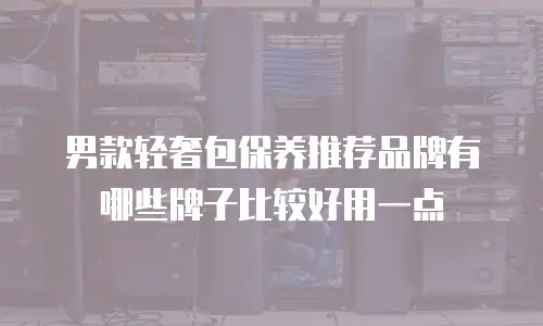 男款轻奢包保养推荐品牌有哪些牌子比较好用一点
