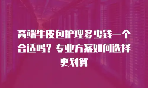高端牛皮包护理多少钱一个合适吗？专业方案如何选择更划算