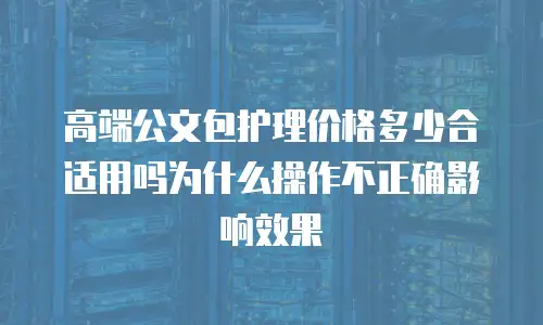 高端公文包护理价格多少合适用吗为什么操作不正确影响效果