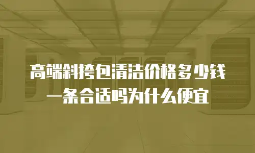 高端斜挎包清洁价格多少钱一条合适吗为什么便宜