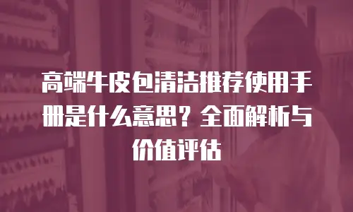 高端牛皮包清洁推荐使用手册是什么意思？全面解析与价值评估
