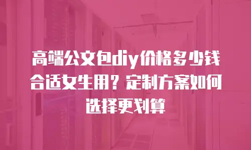 高端公文包diy价格多少钱合适女生用？定制方案如何选择更划算