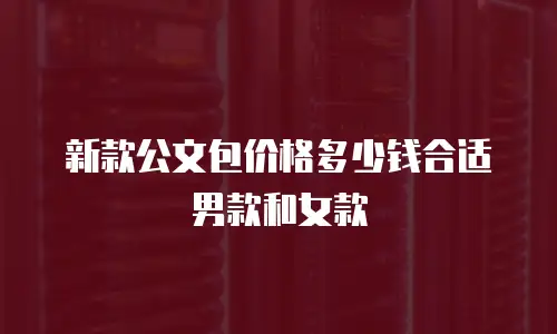 新款公文包价格多少钱合适男款和女款